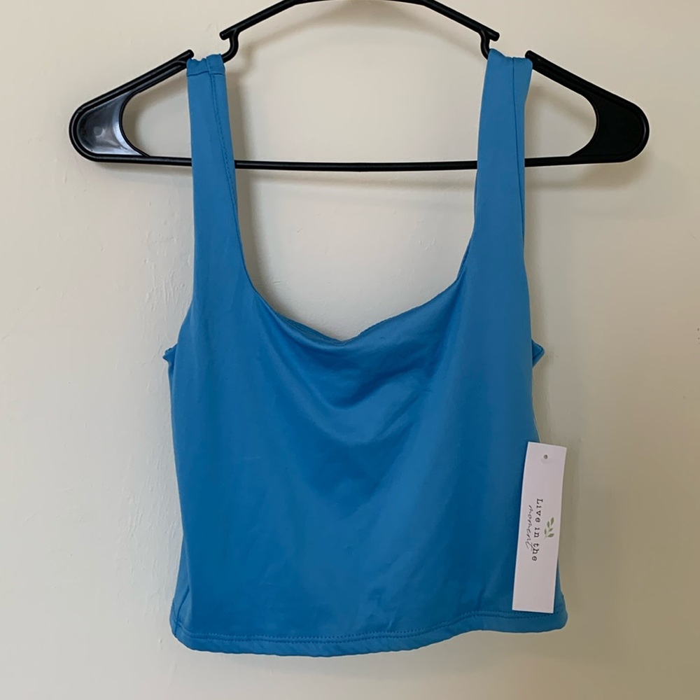 Blue Crop Top Size Small